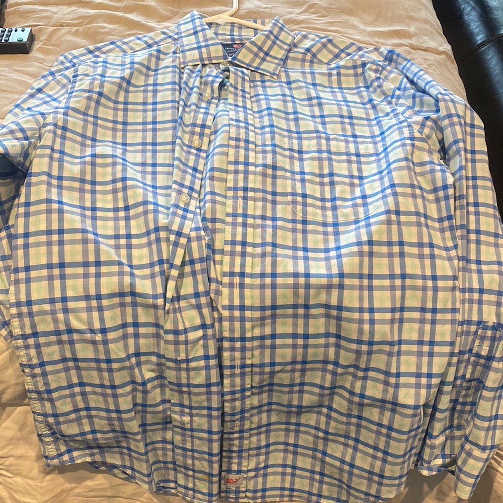 Vineyard Vines plaid long sleeve shirt .